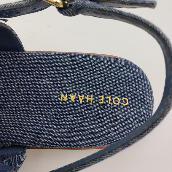 *AMPUTEE RIGHT SANDAL ONLY* Cole Haan Flynn Womens Size 5 B Blue Sandal W25747 - Picture 6 of 6